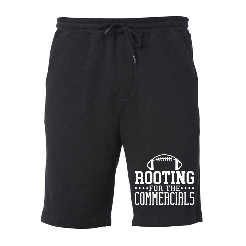 Rooting For The Commercials Just Here For The Halftime Show Long Sleev Fleece Short | Artistshot