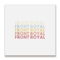 Front Royal Virginia Front Royal Va Retro Vintage Text Tank Top Metal Print Square | Artistshot