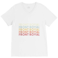 Front Royal Virginia Front Royal Va Retro Vintage Text Tank Top V-neck Tee | Artistshot