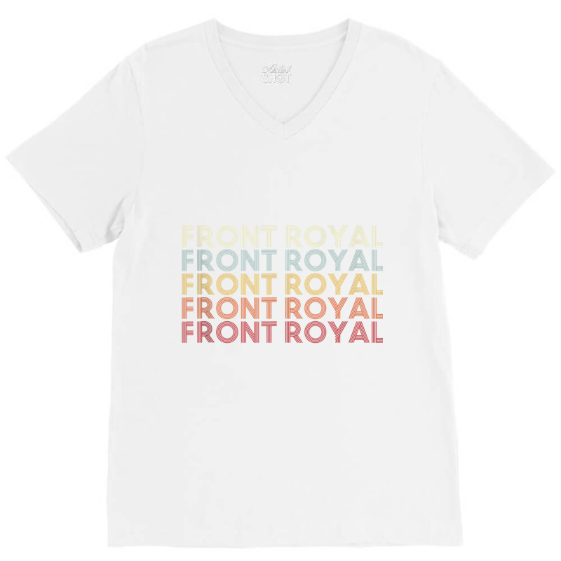 Front Royal Virginia Front Royal Va Retro Vintage Text Tank Top V-neck Tee | Artistshot