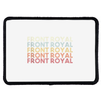 Front Royal Virginia Front Royal Va Retro Vintage Text Tank Top Rectangle Patch | Artistshot