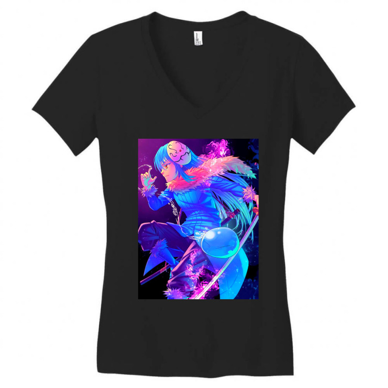 Rimuru Sword Art   -that Time I Got Reincarnated As A Slime Women's V-Neck T-Shirt by cm-arts | Artistshot