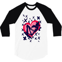 Angel Dust Love Heart 3/4 Sleeve Shirt | Artistshot