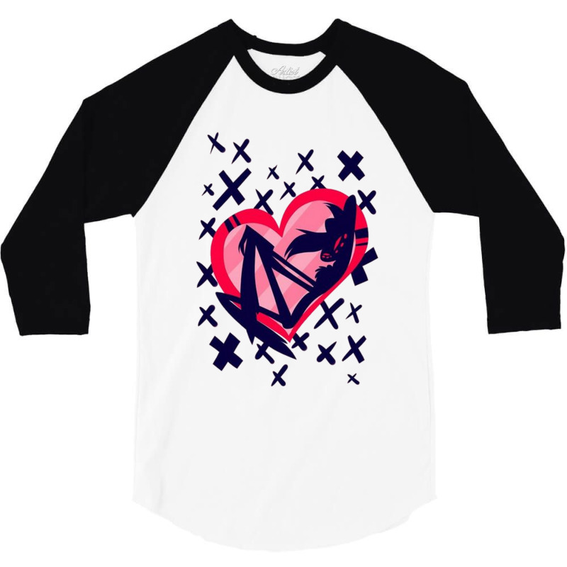 Angel Dust Love Heart 3/4 Sleeve Shirt by cm-arts | Artistshot