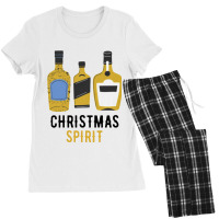 Orange Full Of Christmas Spirits Women's Pajamas Set | Artistshot