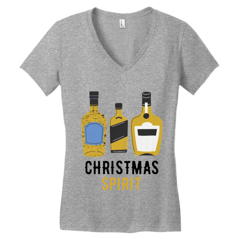 Orange Full Of Christmas Spirits Women's V-neck T-shirt | Artistshot