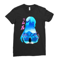 Rimuru Tempest Shadow And Cherry Blossom   -that Time I Got Reincarnat Ladies Fitted T-shirt | Artistshot