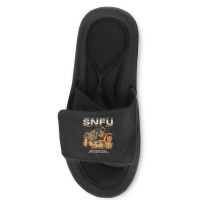 Snfu  Never Trouble Trouble Until Trouble Troubles You Premium Slide Sandal | Artistshot