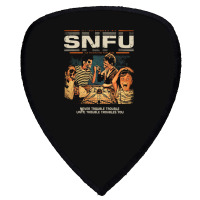 Snfu  Never Trouble Trouble Until Trouble Troubles You Premium Shield S Patch | Artistshot