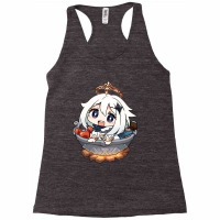 Cartoon Genshin Girl Racerback Tank | Artistshot