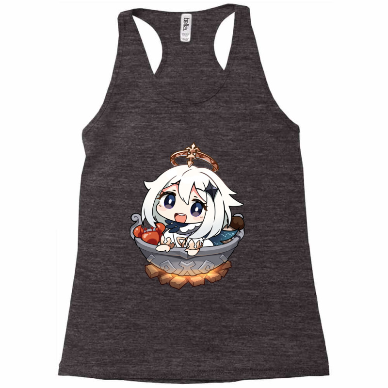 Cartoon Genshin Girl Racerback Tank | Artistshot