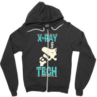 X-ray Tech - Funny Skeleton Radiology Technician Xray Zipper Hoodie | Artistshot