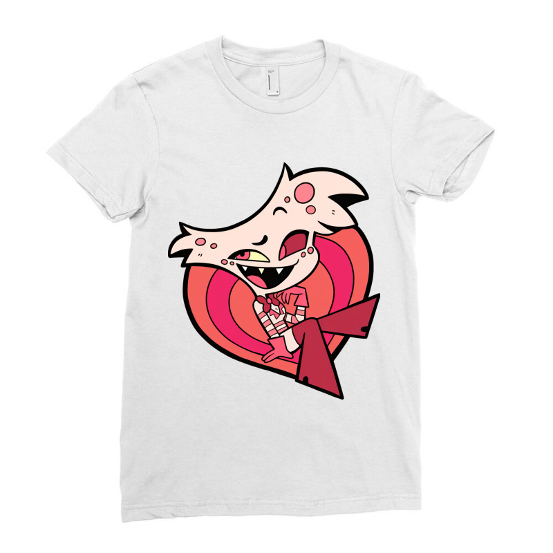 Vivziepop Chibi Angel Dust Ladies Fitted T-Shirt by cm-arts | Artistshot