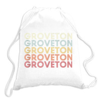 Groveton Virginia Groveton Va Retro Vintage Text Tank Top Drawstring Bags | Artistshot