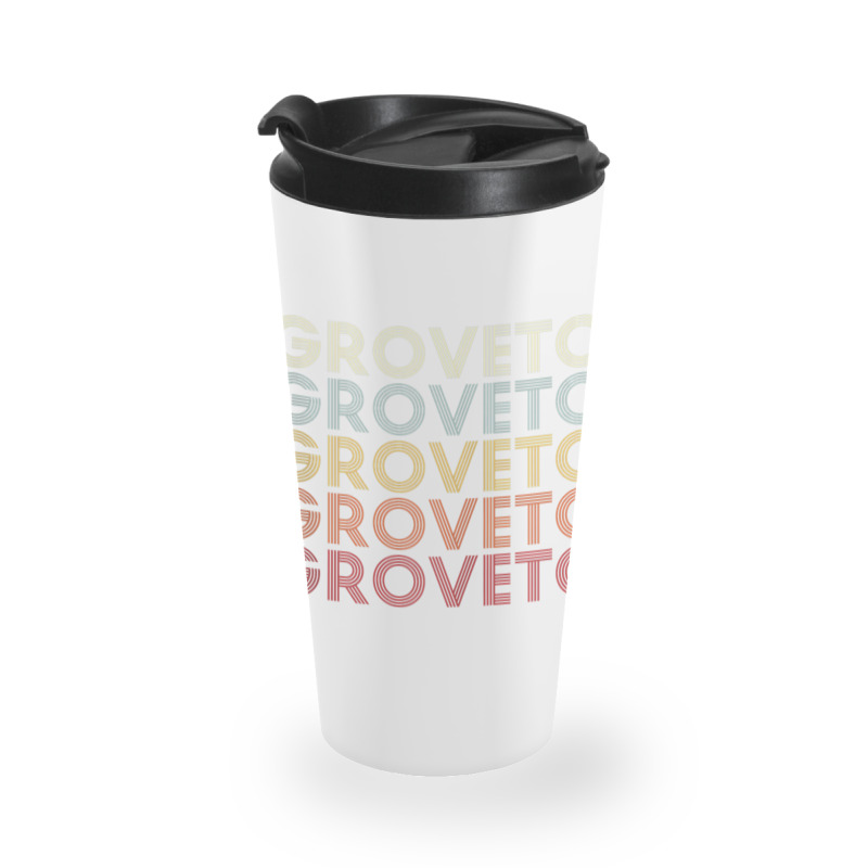 Groveton Virginia Groveton Va Retro Vintage Text Tank Top Travel Mug | Artistshot