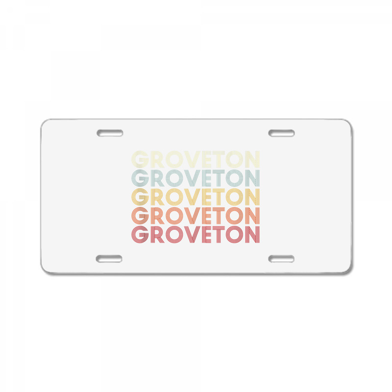 Groveton Virginia Groveton Va Retro Vintage Text Tank Top License Plate | Artistshot