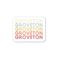 Groveton Virginia Groveton Va Retro Vintage Text Tank Top Sticker | Artistshot