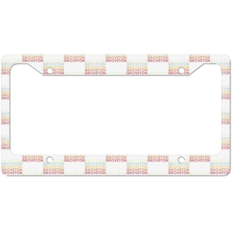 Groveton Virginia Groveton Va Retro Vintage Text Tank Top License Plate Frame | Artistshot