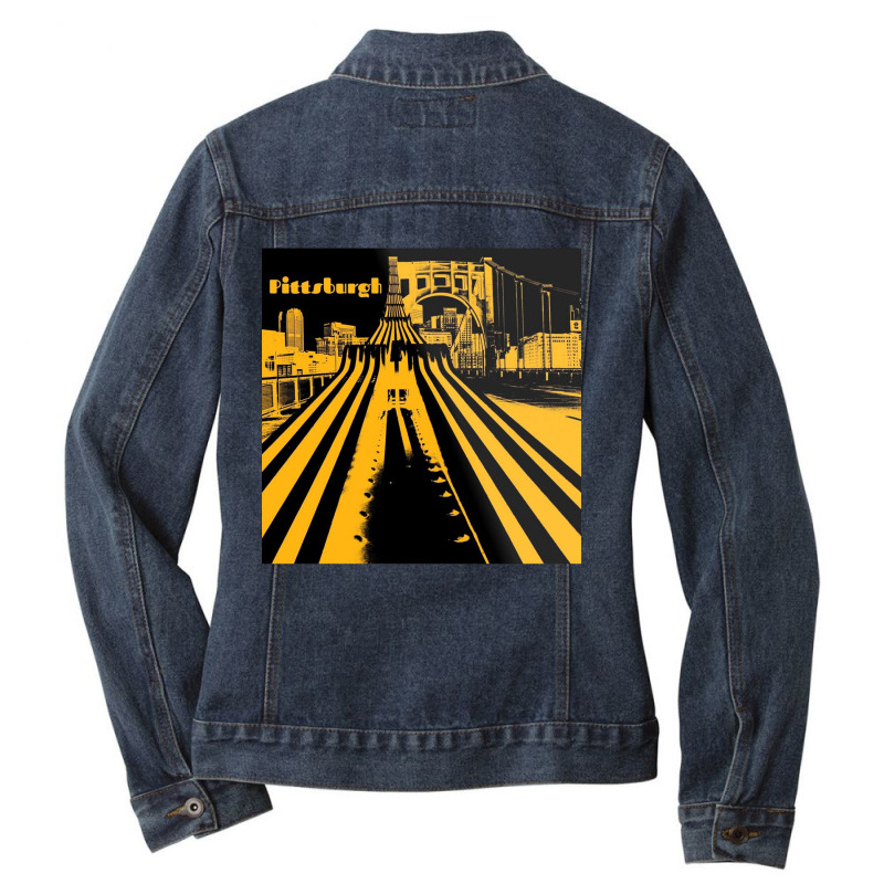 The Vacation City Ladies Denim Jacket | Artistshot