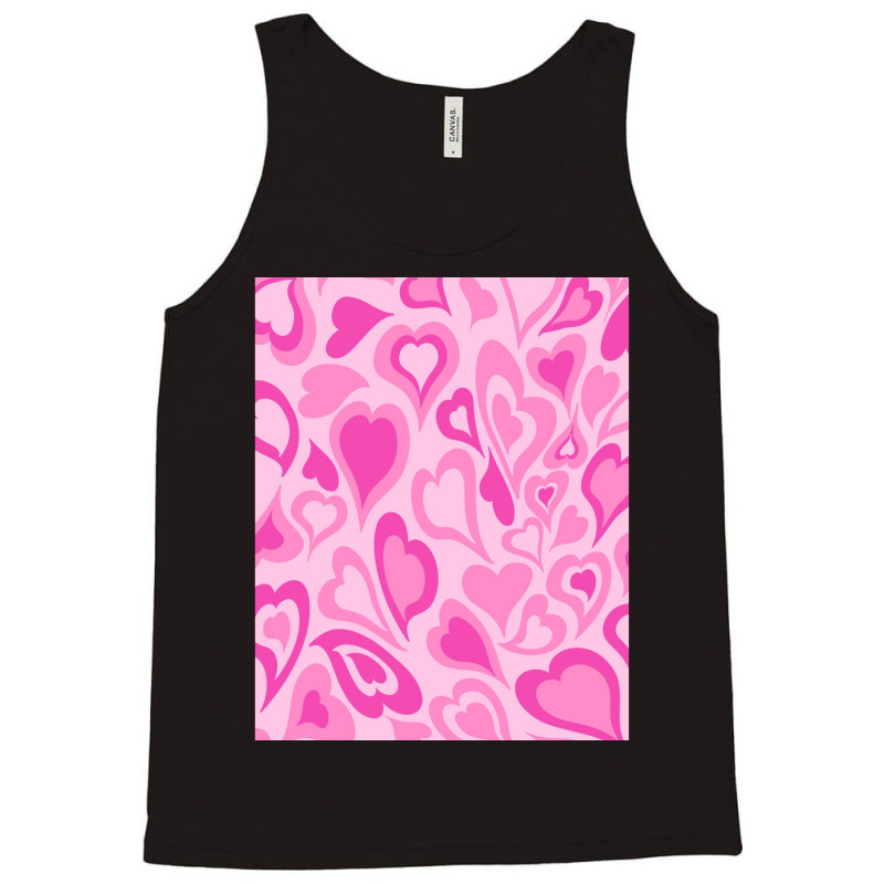 Preppy Aesthetic Hearts Pink Preppy Aesthetic Graphic Tank Top | Artistshot