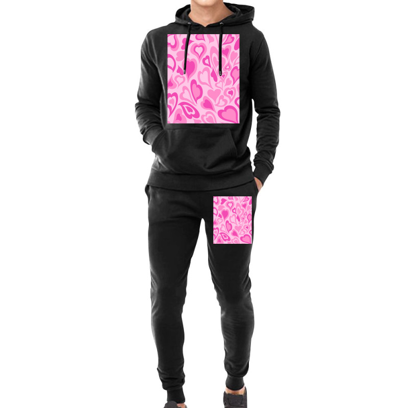 Preppy Aesthetic Hearts Pink Preppy Aesthetic Graphic Hoodie & Jogger Set | Artistshot