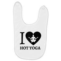 Teal I Love Hot Yoga Heart Sukhasana Raglan Baseball Tee Baby Bibs | Artistshot