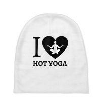 Teal I Love Hot Yoga Heart Sukhasana Raglan Baseball Tee Baby Beanies | Artistshot