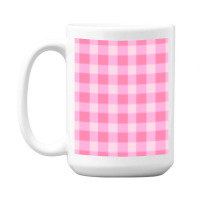 Preppy Pink Aesthetic Gingham Preppy Aesthetic Graphic 15 Oz Coffee Mug | Artistshot