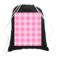 Preppy Pink Aesthetic Gingham Preppy Aesthetic Graphic Drawstring Bags | Artistshot