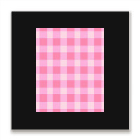 Preppy Pink Aesthetic Gingham Preppy Aesthetic Graphic Metal Print Square | Artistshot