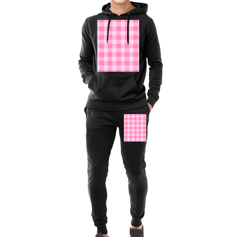 Preppy Pink Aesthetic Gingham Preppy Aesthetic Graphic Hoodie & Jogger Set | Artistshot