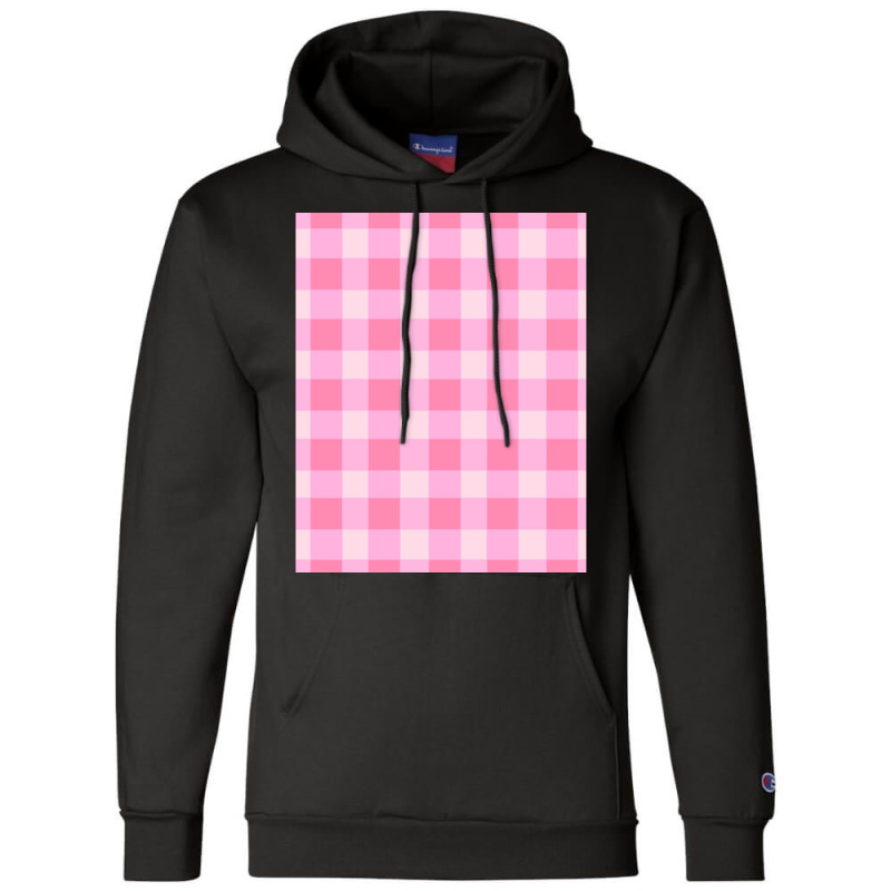 Preppy Pink Aesthetic Gingham Preppy Aesthetic Graphic Champion Hoodie | Artistshot