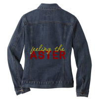 Feeling The Aster Ladies Denim Jacket | Artistshot