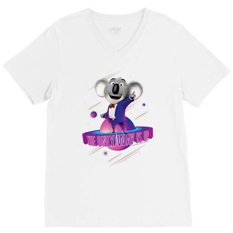 Sing 2 Buster Moon Retro Shooting Stars T Shirt V-neck Tee | Artistshot