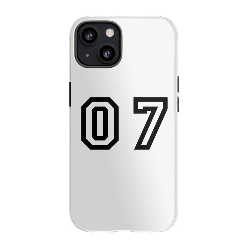 Number Seven iPhone 13 Case by pagersuek | Artistshot