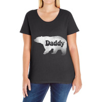 Men's Daddy Bear, Awesome Camping Father's Day Sweatshirt T Shirt Ladies Curvy T-shirt | Artistshot