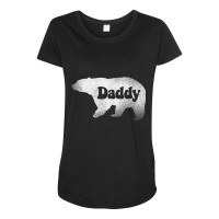 Men's Daddy Bear, Awesome Camping Father's Day Sweatshirt T Shirt Maternity Scoop Neck T-shirt | Artistshot