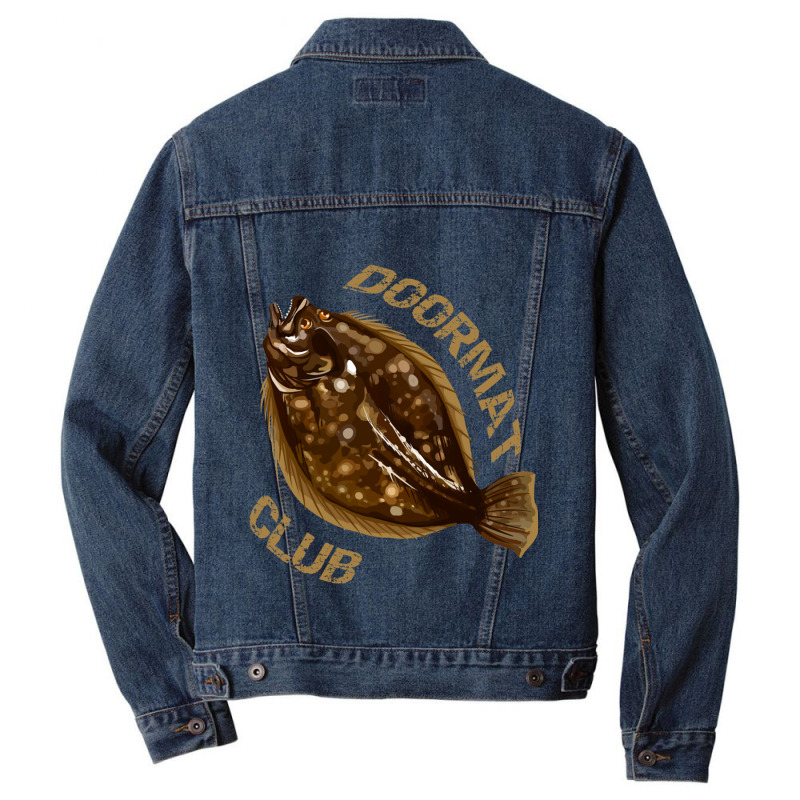 Flounder  Fluke  Doormat Club Men Denim Jacket | Artistshot