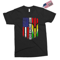 Retro Best Brother Ever American Guyana Flag Father's Day Exclusive T-shirt | Artistshot