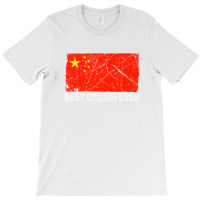 Retro Best Cousin Ever China Flag Distressed Father's Day T-shirt | Artistshot