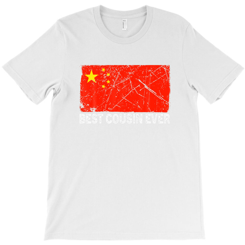 Retro Best Cousin Ever China Flag Distressed Father's Day T-shirt | Artistshot