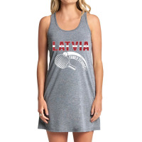 Latvia Table Tennis Lovers Latvian Ping Pong Team Supporter Raglan Bas Tank Dress | Artistshot