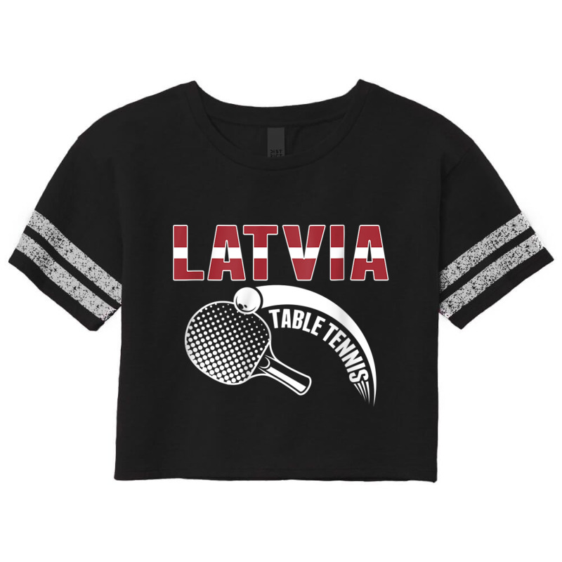 Latvia Table Tennis Lovers Latvian Ping Pong Team Supporter Raglan Bas Scorecard Crop Tee by cm-arts | Artistshot