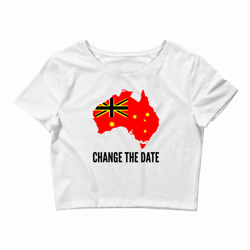 Invasion Day Change The Date Crop Top by cm-arts | Artistshot