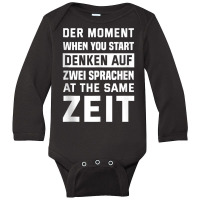 The Moment When You Talk Two Languages At The Same Time Tank Top Long Sleeve Baby Bodysuit | Artistshot