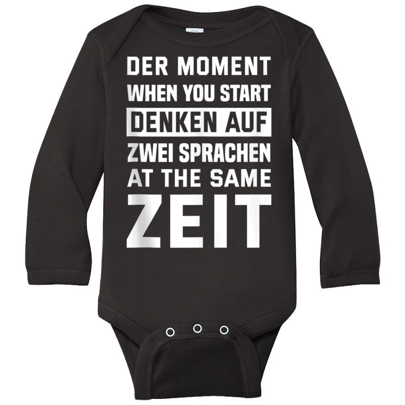 The Moment When You Talk Two Languages At The Same Time Tank Top Long Sleeve Baby Bodysuit by cm-arts | Artistshot