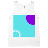 Abstract Neon Half Circle Frame With Space. Tank Top | Artistshot