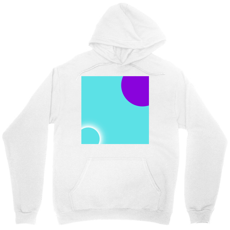 Abstract Neon Half Circle Frame With Space. Unisex Hoodie | Artistshot