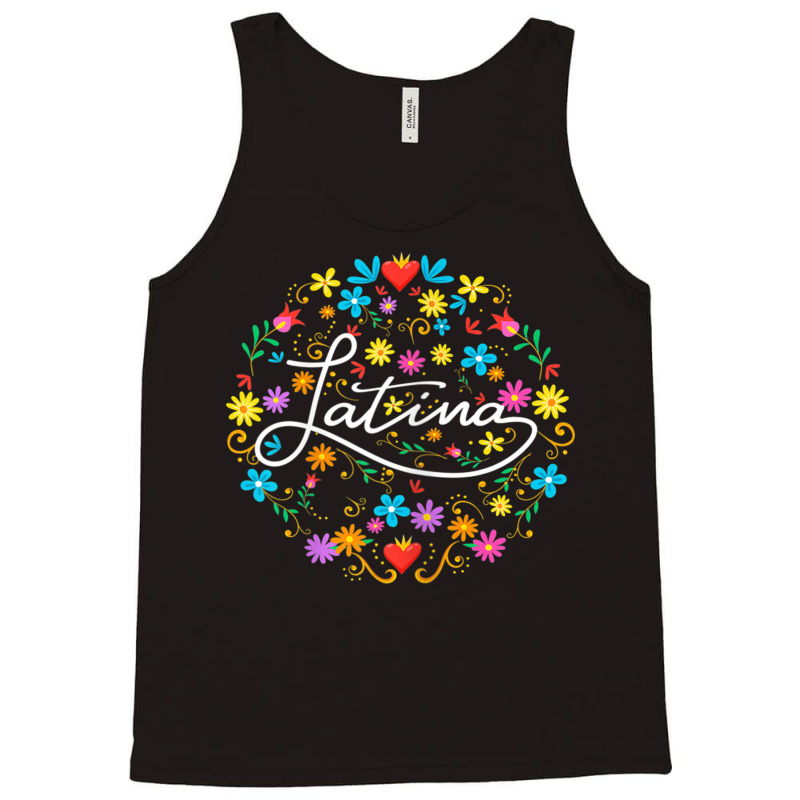 Womens Womens Latina Latinx Best Gift Floral Colorful Tank Top by CurtisStout | Artistshot