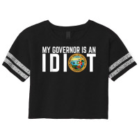 My Governor Is An Idiot California Scorecard Crop Tee | Artistshot